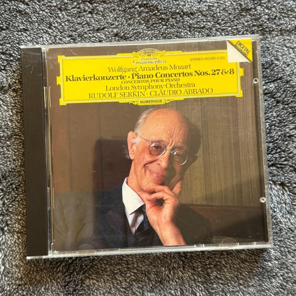 Mozart Piano Concertos Nos 27 & 8 Rudolf Serkin Claudio Abbado LSO CD 1984
